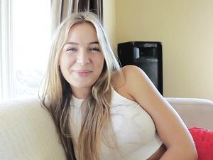 Teen with blonde hair morning