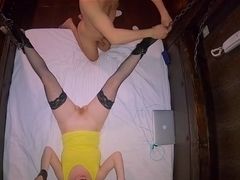 Mr. P. reccomend ginger caught masturbating friend chained fucked