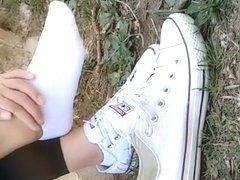 Bonbon reccomend chinese girl wears sock beneath