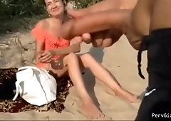 best of Cock redhead on beach korean blowjob