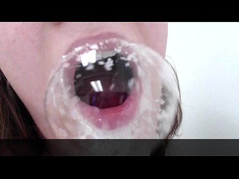 Large tongue with messy spit