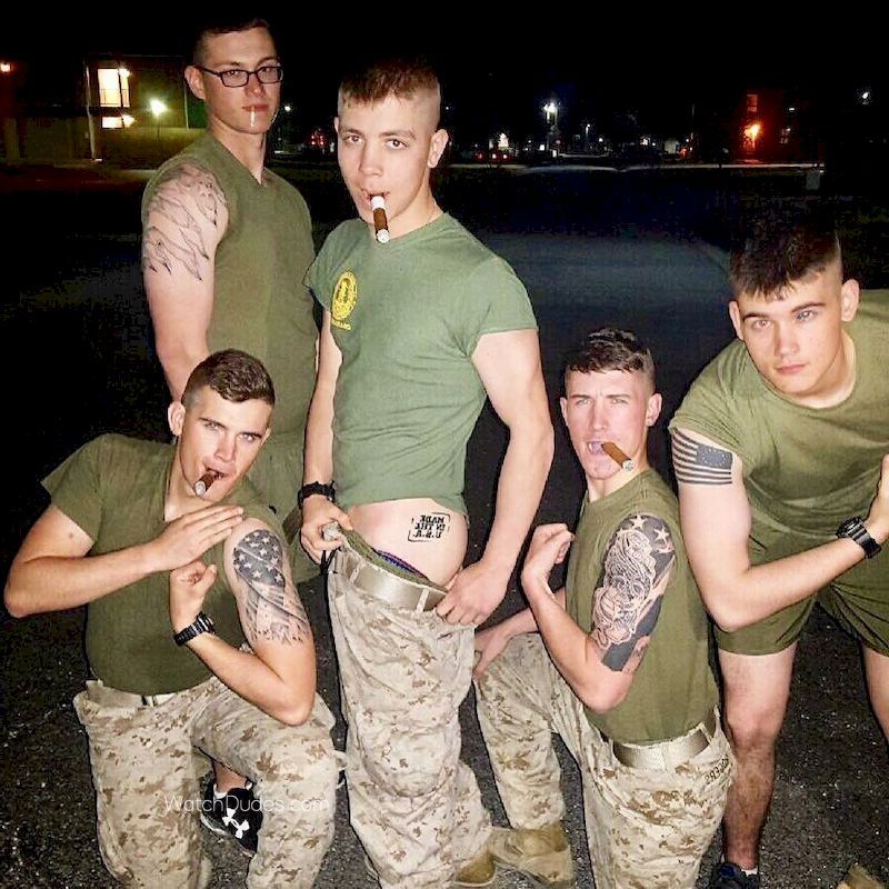 Tall military guys naked free