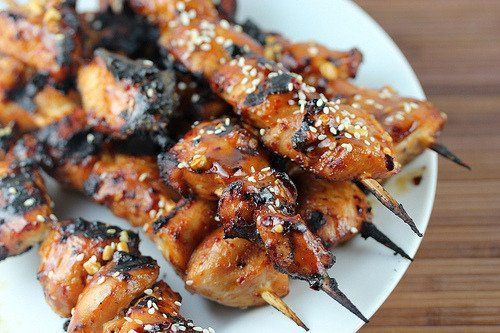Endzone reccomend Asian chicken on stick recipie