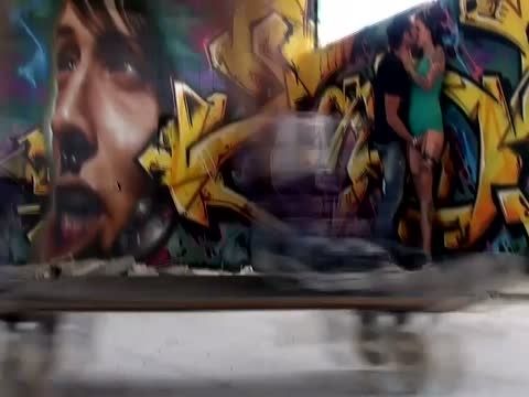 Visual orgasm graffiti
