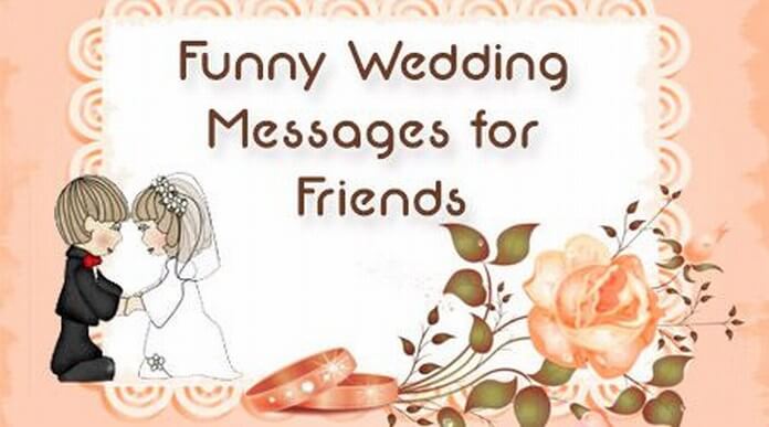 Funny wedding wishes sms