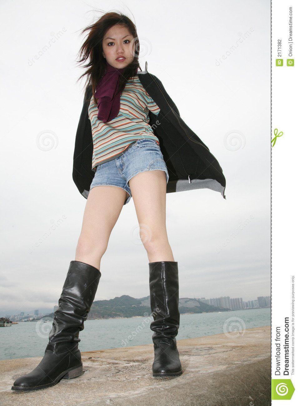 best of In Asian high boots girl