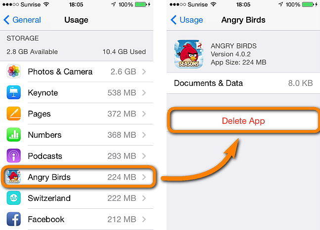 Permanently delete apps from iphone