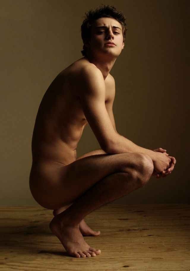 Hot male poses nude