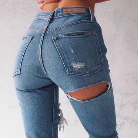 best of Hole Jeans ass