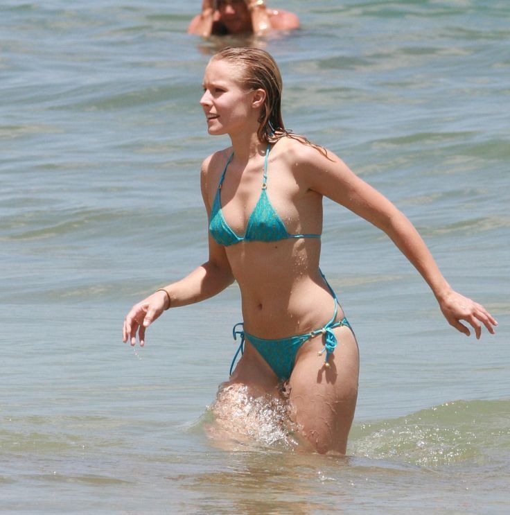 Kristen bell in green bikini