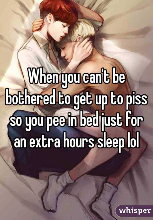 Star reccomend Sleep bed piss