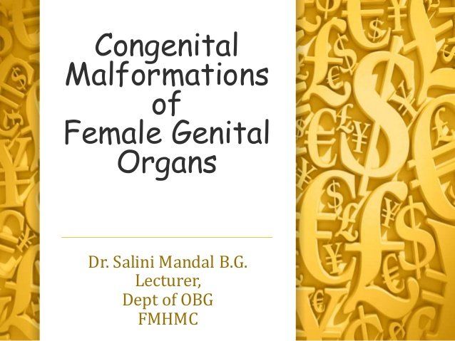 Jam J. reccomend Congenital sexually women vagina