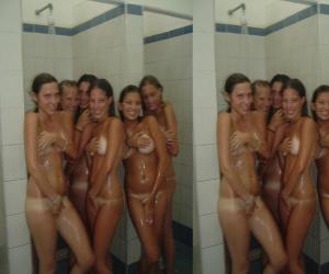 Nude Teens Shower Room