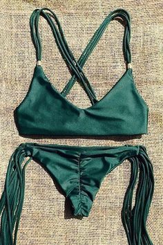 Jade green bikini