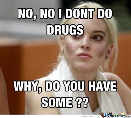 Funny drug addict