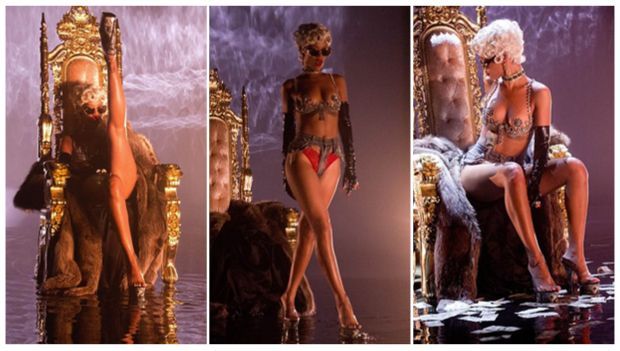 Rihanna naked in pole