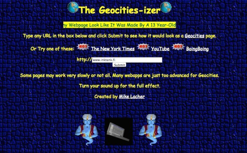 best of Geocities pages Funny