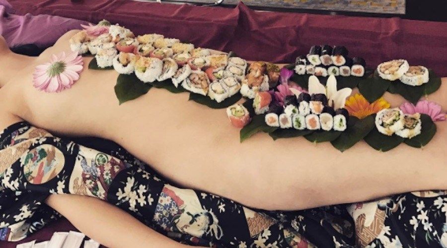 best of Naked women on Sushi