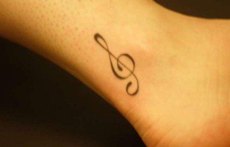 Music tattoos for girls