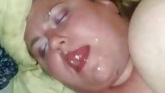 best of Facial and massive swallow Bbw