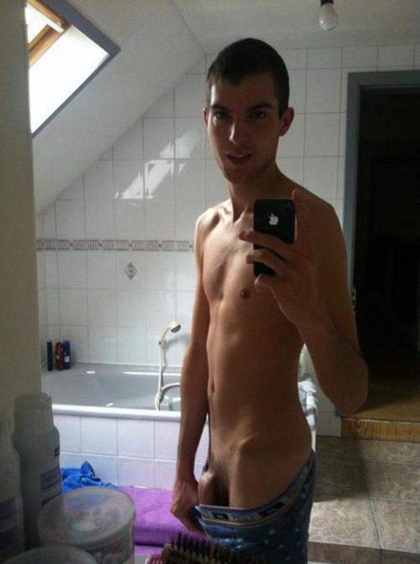 Nude teen dick shot in pants