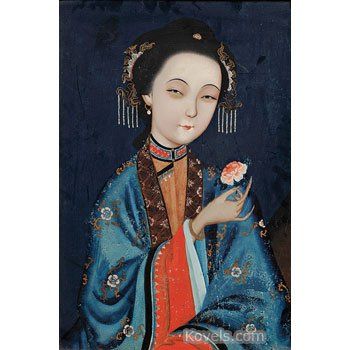 best of With Asian painting lantern woman