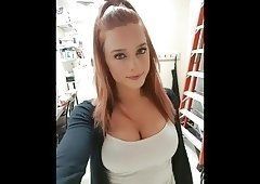 best of Girlfriend big taking Slim sex keeps toys orgasm redhead for