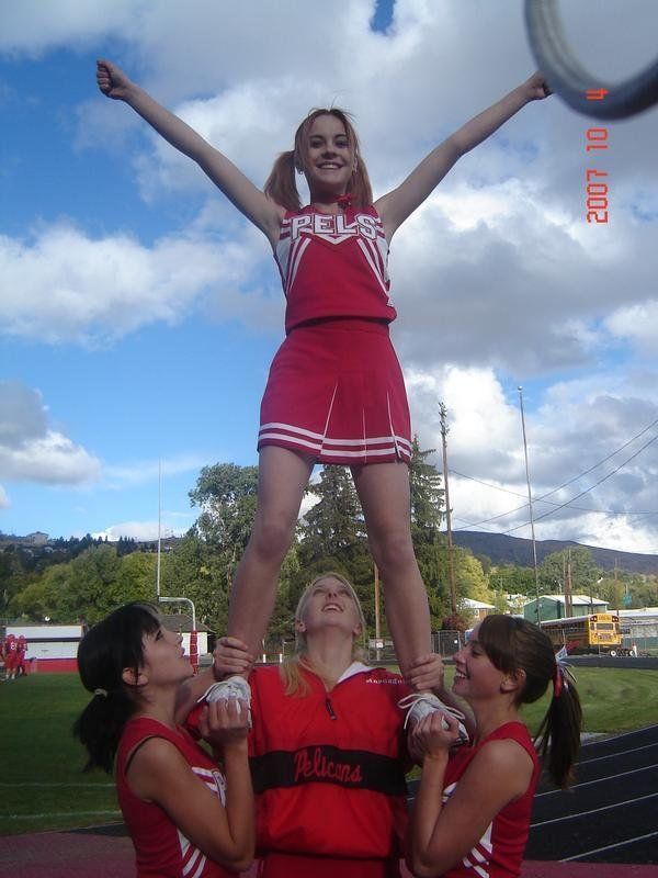 Cheerleader dildo torture