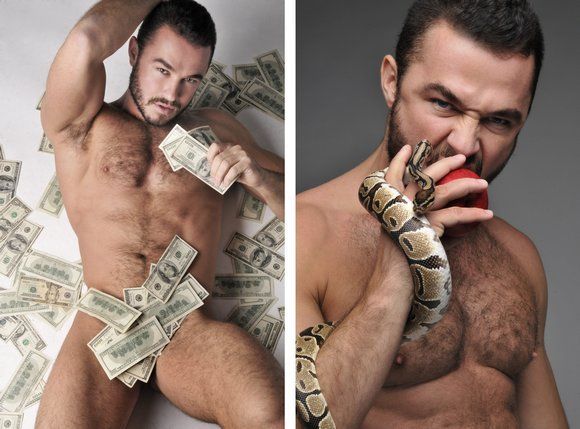 Sexy porn star jessy ares with a snake