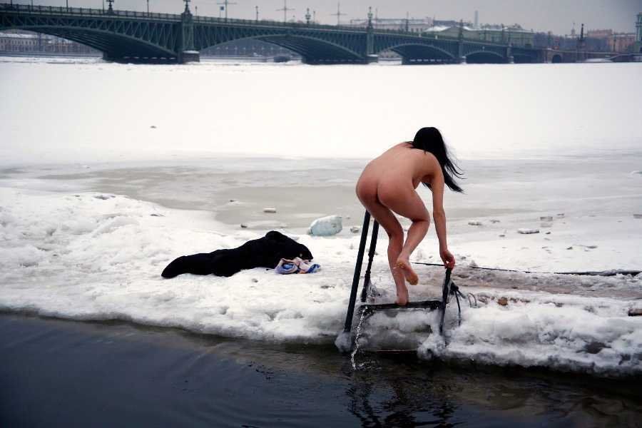 best of Water Naked girls ice