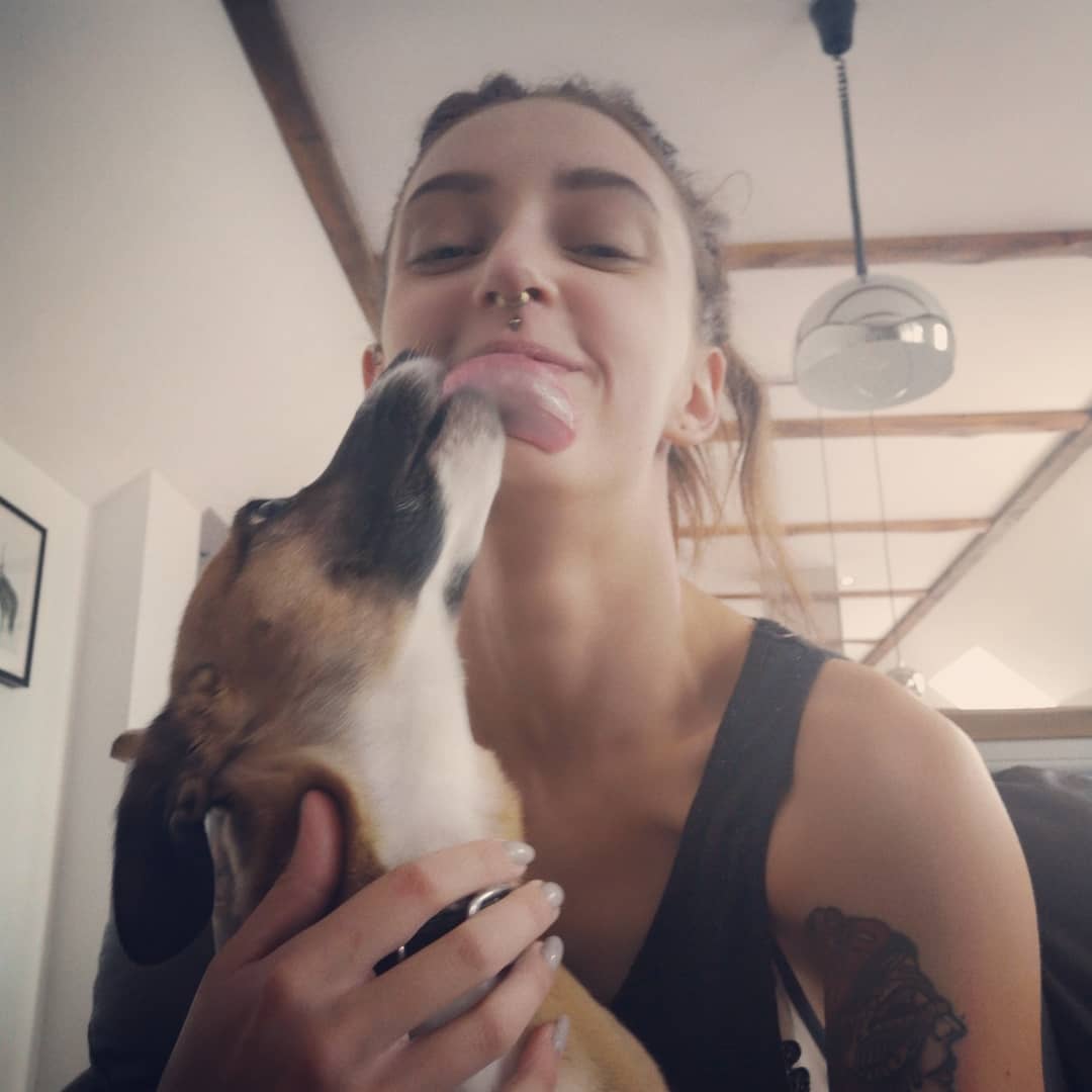 The C. reccomend Slut kissing various dogs