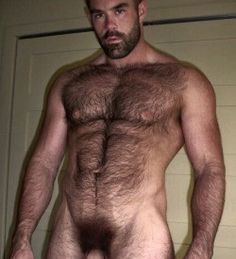 Bear bulky hairy naked