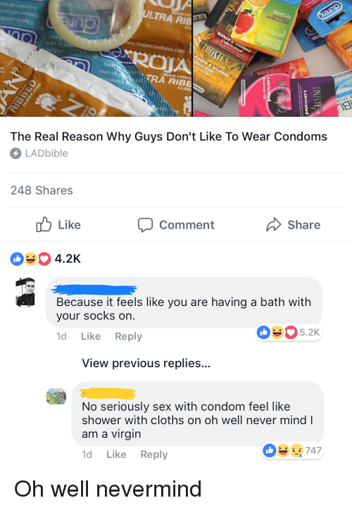 Condoms in shower