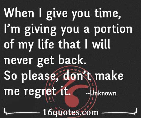 best of Give my quote When time you i
