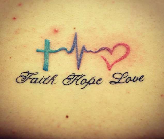 Faith hope and love tattoos