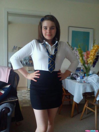 Hairy girl in school uniform pics