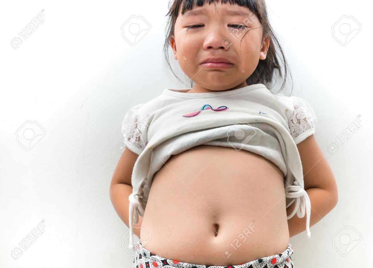 Asian girls belly
