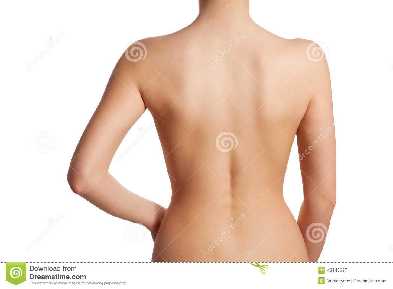 Back female nude
