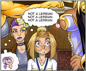 Busty cartoon lesbians
