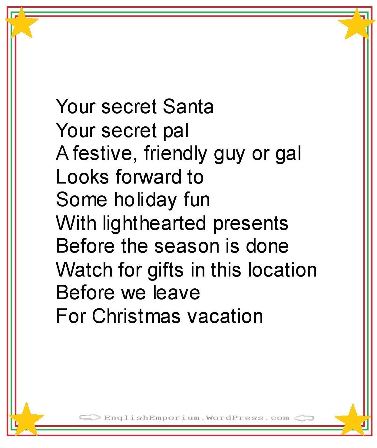 Funny office christmas poems