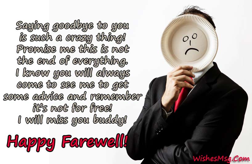 best of For message Funny colleague farewell