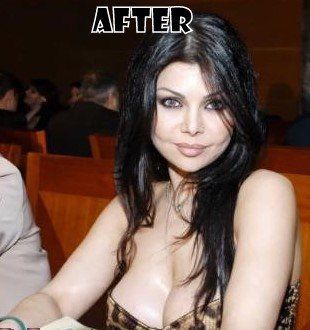 Bourbon reccomend Haifa wehbe breast