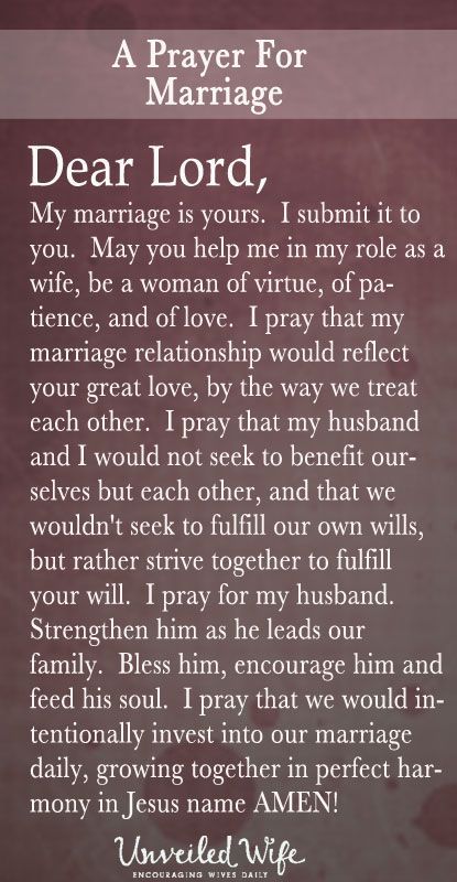 Marriage prayer for women save
