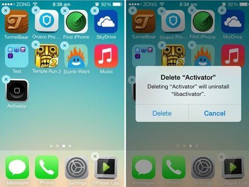 Permanently delete apps from iphone