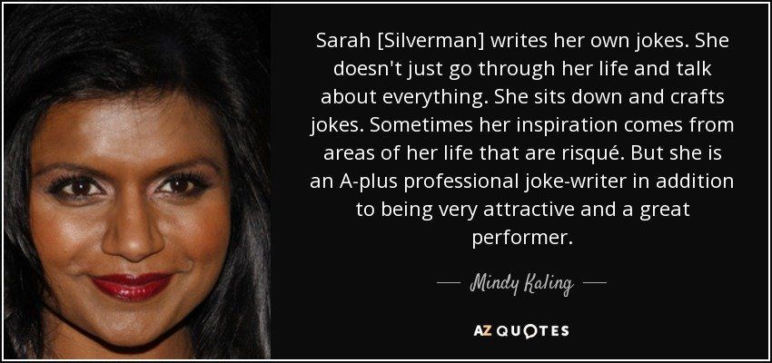 Goldilocks reccomend Sarah silverman jokes quotes