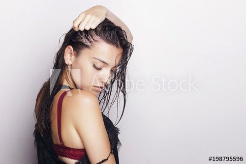 best of Slightly wet Sexy hair with girls
