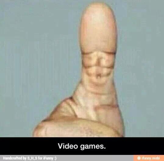 Video gamers thumb