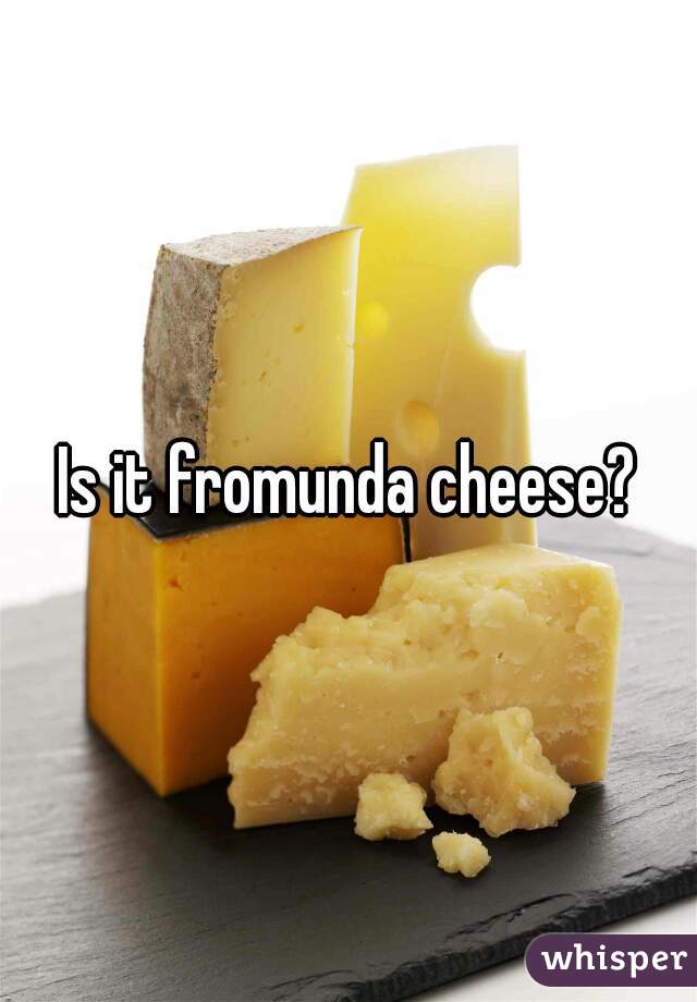 Boss reccomend What is fromunda cheese