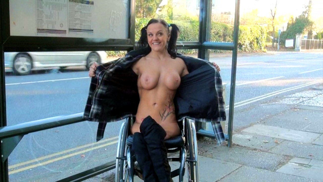 Wheelchair public nude