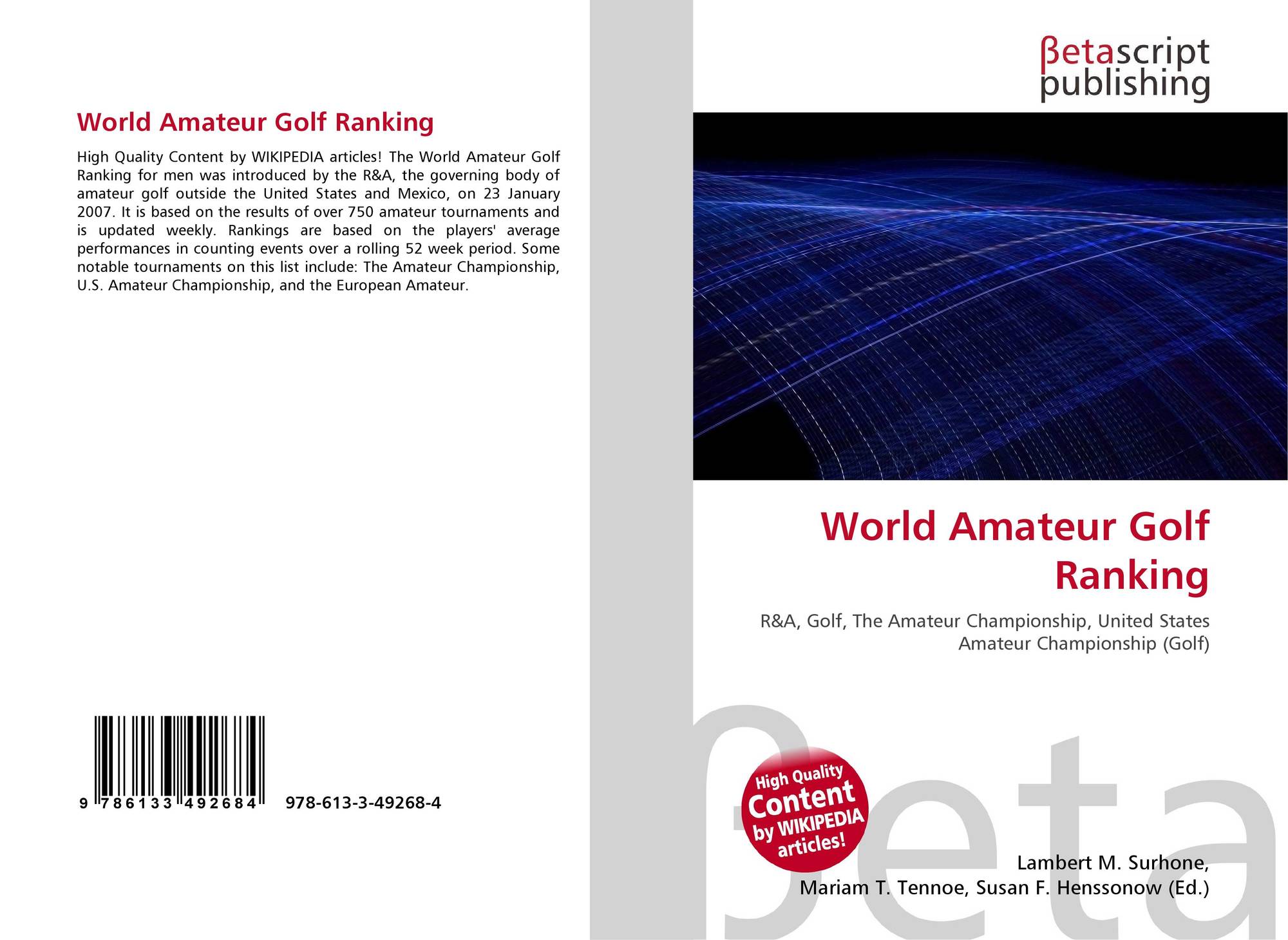 Worl amateur golf rankings r a
